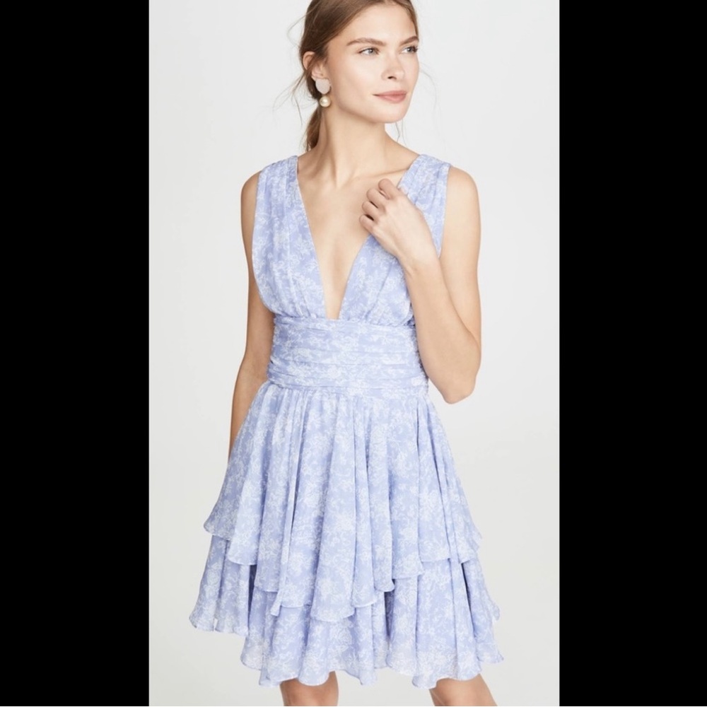 COPY - Caroline Constas Paros Blue Dress Medium